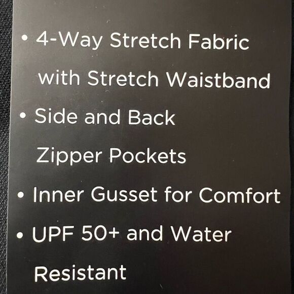 NWT KIRKLAND SIGNATURE Men’s Stretch Tech Pant 32x34 Black Zip Pockets Comfort - Picture 8 of 15